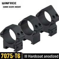 WINFREE ® 30mm Picatinny Scope Rings Mount 7075 Aluminum - Low, Medium, High Profile