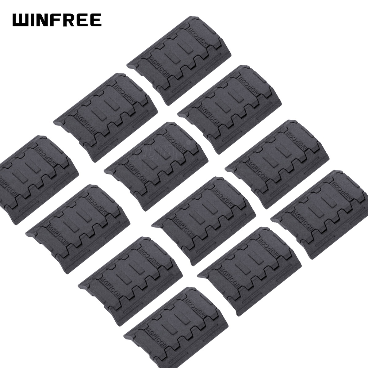 WINFREE ® M-LOK Rail Covers Polymer Handguard Panel Set - Pack of 12