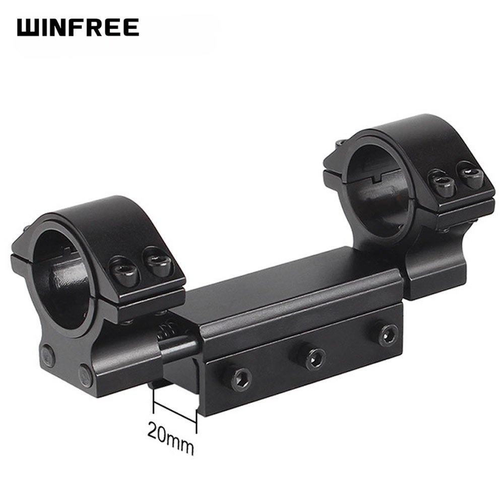 WINFREE ® Picatinny 1 inch/30mm Scope Mount Zero Recoil with Stop Pin - High Profile