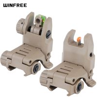 WINFREE Polymer Fiber Optic Flip Up Sights - FDE Tan