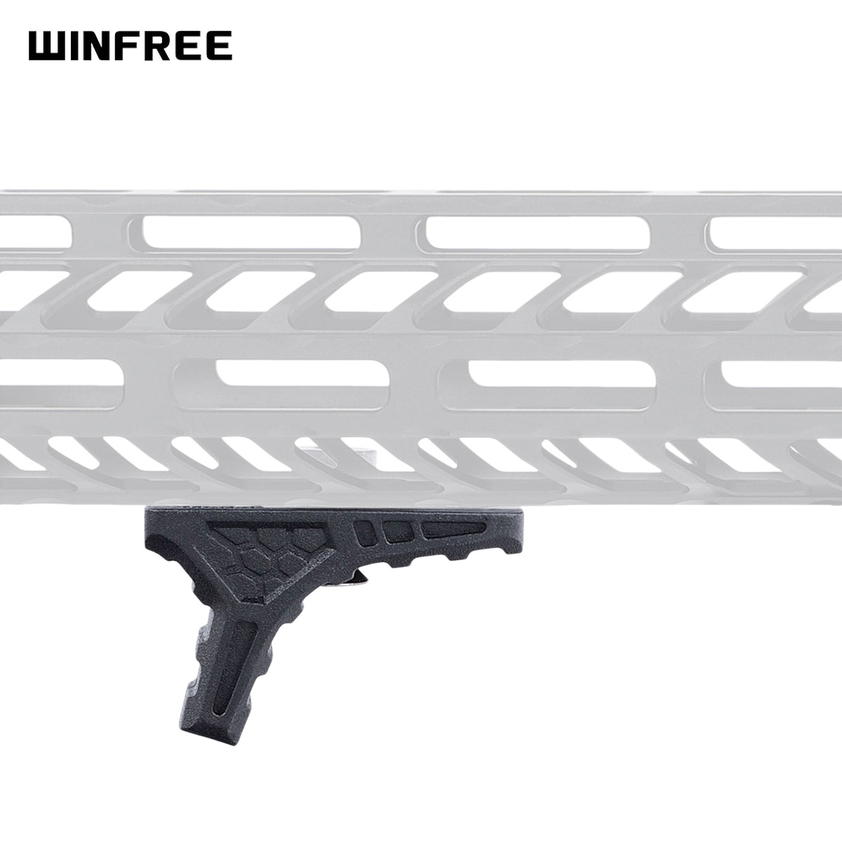 WINFREE Polymer Mini Handstop for M-Lok & Keymod Python Pattern - 1.58“
