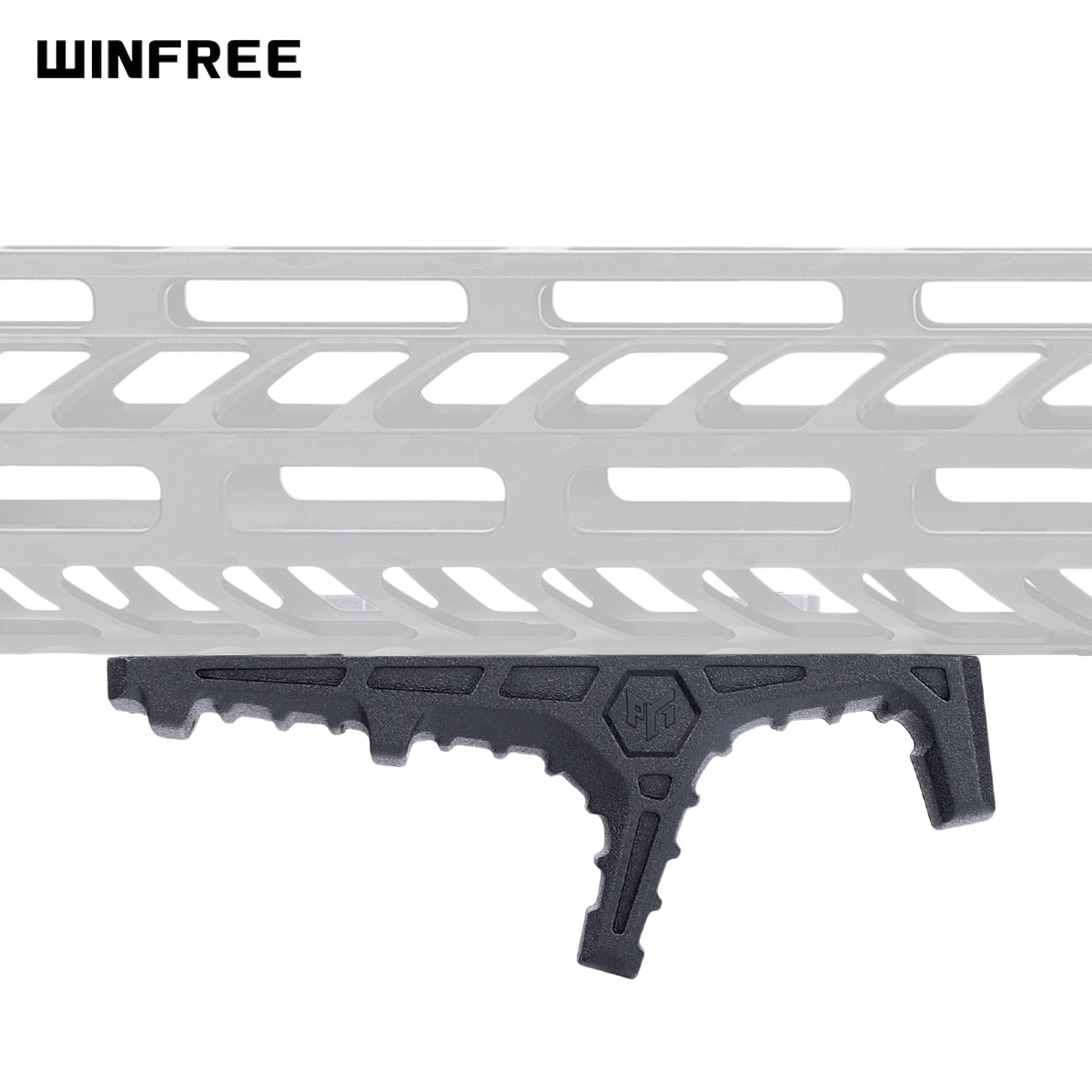 WINFREE Polymer Universal Handstop for M-LOK & Keymod Python Pattern- 3.15"
