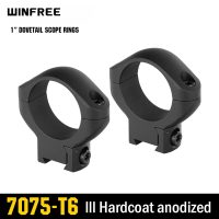 WINFREE ® Pro 7075 Aluminum 1 inch Dovetail Scope Rings - Low Profile