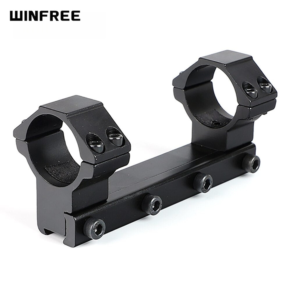 WINFREE 1 inch Integral Scope Rings Mount High Profile 12cm Long with Stop Pin for 11mm Dovetail Rail .22 Airgun