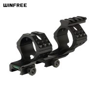 WINFREE ® 35mm Cantilever Scope Mount with Top Picatinny Rail 30mm Scope Rings Reducer Bubble Level