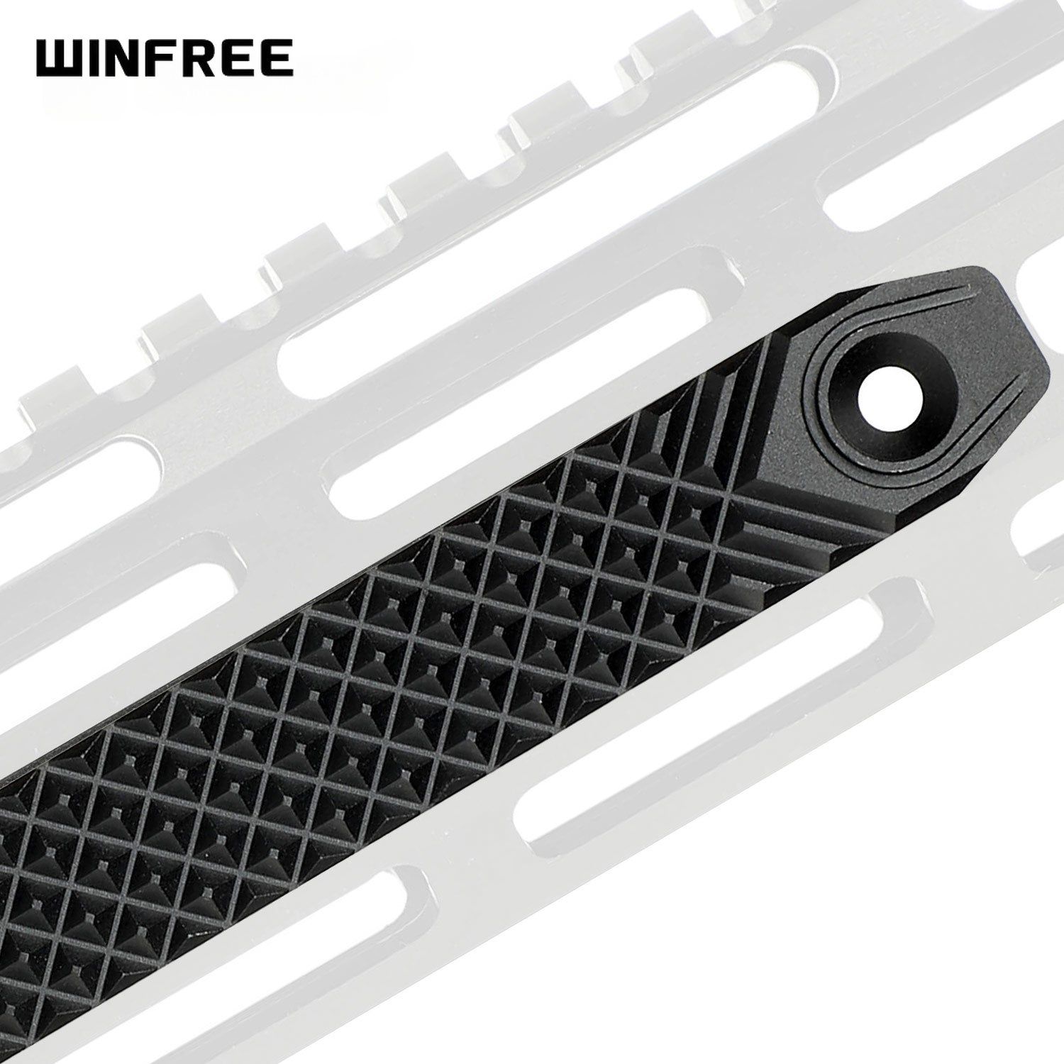 WINFREE ® Rail Covers Grip Panels for M-LOK & Keymod Handguards Aluminum - Square Dot