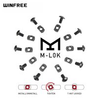 WINFREE M-LOK Screw T-Nut Replacement Set mlok Hardware for Rail Sections 10-Pack