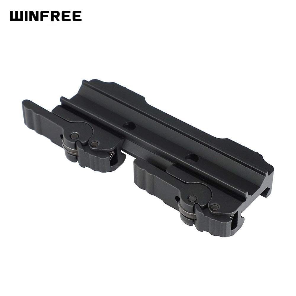 WINFREE ® Slide-to-Side Quick Release Scope Mount for Picatinny Rail Fiber Optic Sight