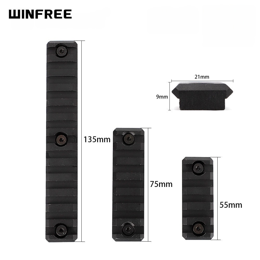 WINFREE Aluminum Keymod Picatinny Rail Section 5 Slot 7 Slot 13 Slot