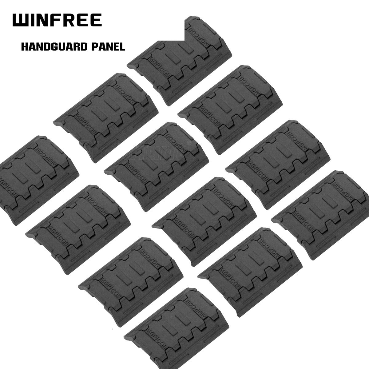 WINFREE ® M-LOK Rail Covers Polymer Handguard Panel Set - Pack of 12 - Image 4