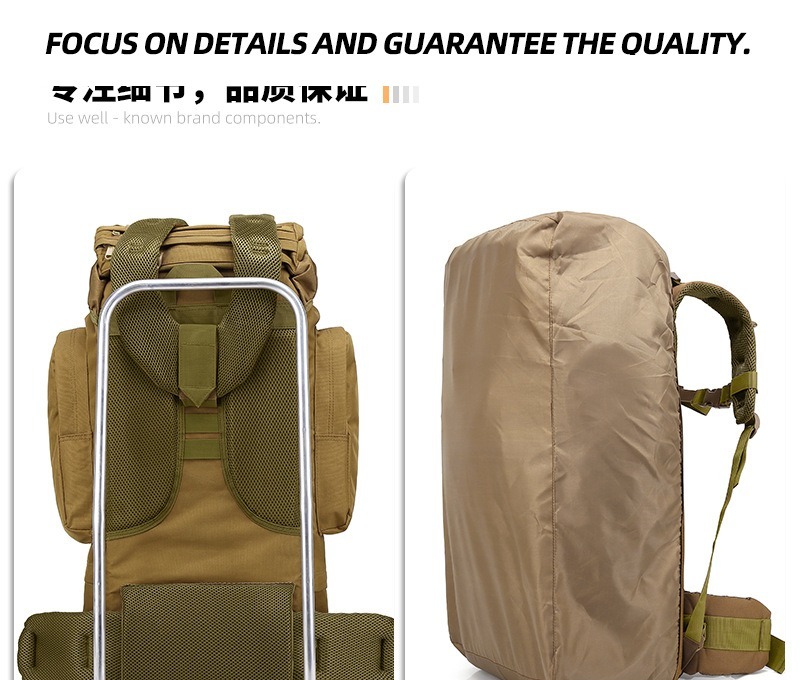 WINFREE 65L Tactical Backpack - Side Features