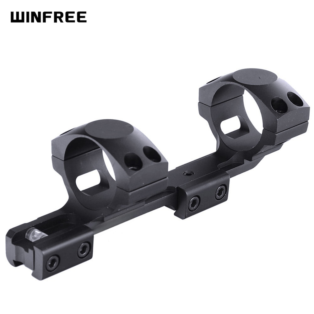 WINFREE 11mm 3/8" Dovetail Cantilever Scope Mount 30mm 1 inch Dia Mount with Bubble Level
