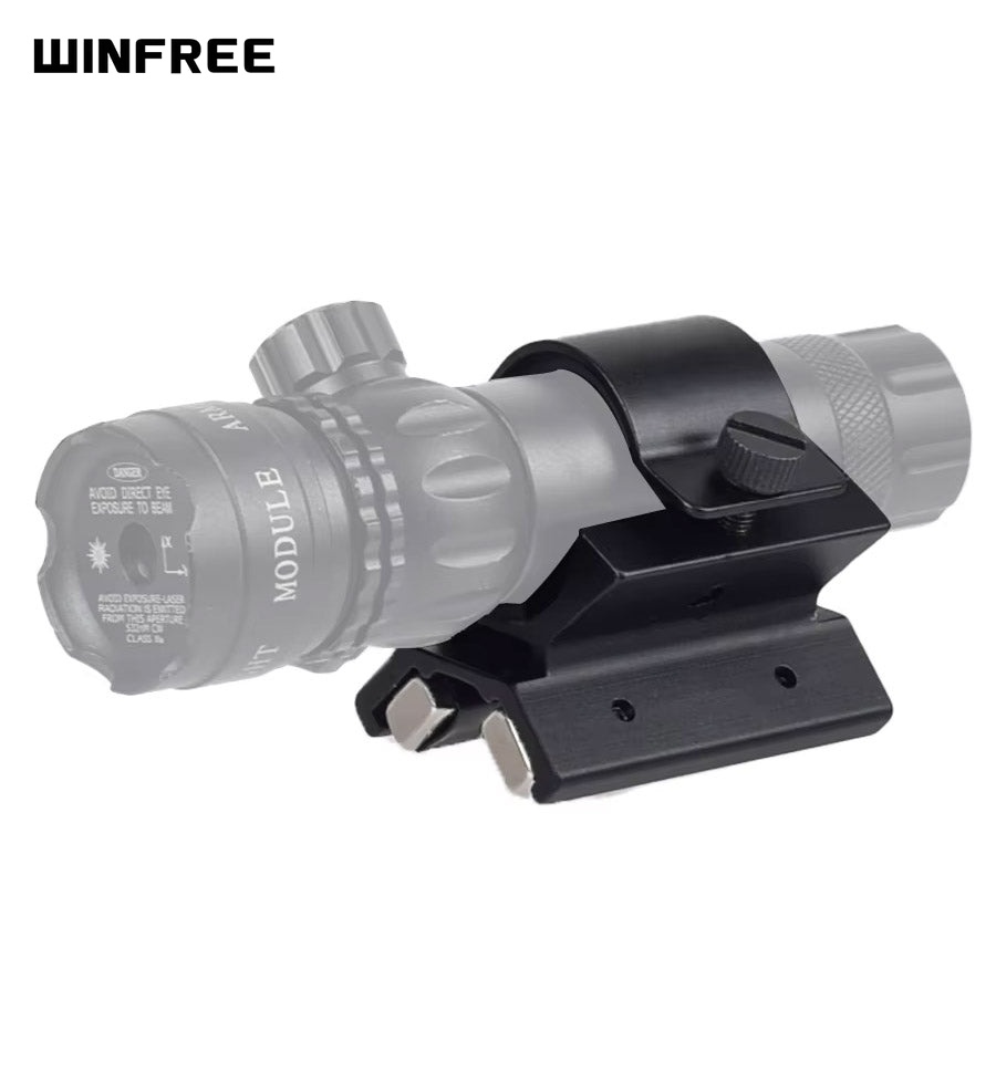 WINFREE 1 inch Magnetic Gun Barrel Mount For Flashlight Torch Shotgun Accessories - Low Profile