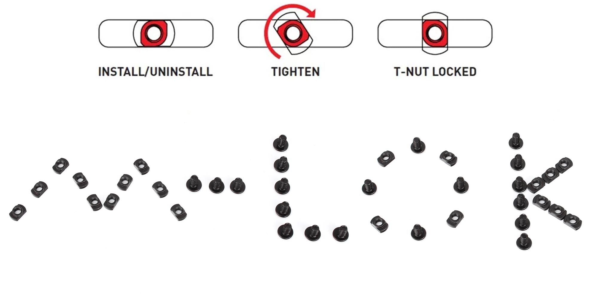 WINFREE M-LOK T-Nut Replacement Set 10-Pack - Image 3