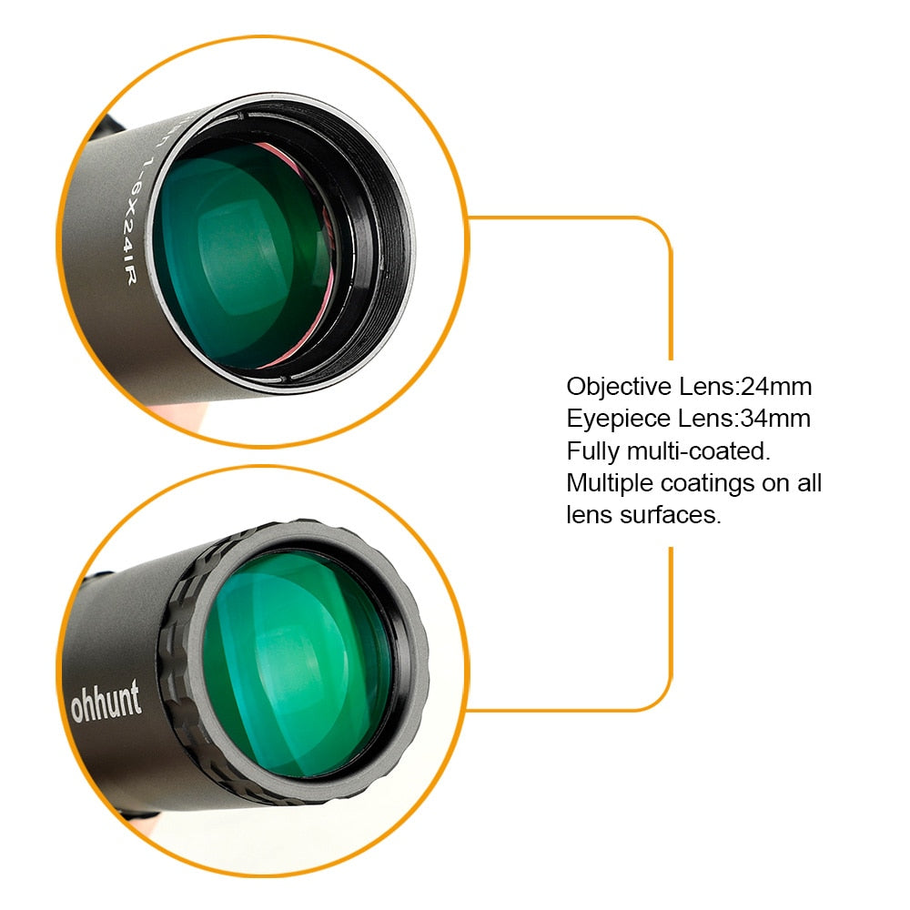 WINFREE® GD 1-6X24 Compact Rifle Scopes Budget 1-6x LPVO Optics - Image 10