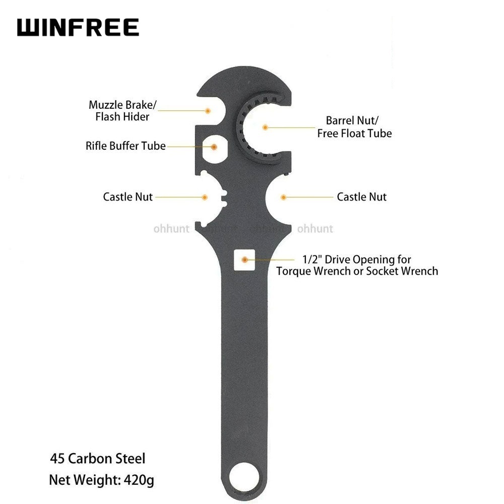 WINFREE AR-15 Armorer's Wrench Gunsmith Tool - Image 2