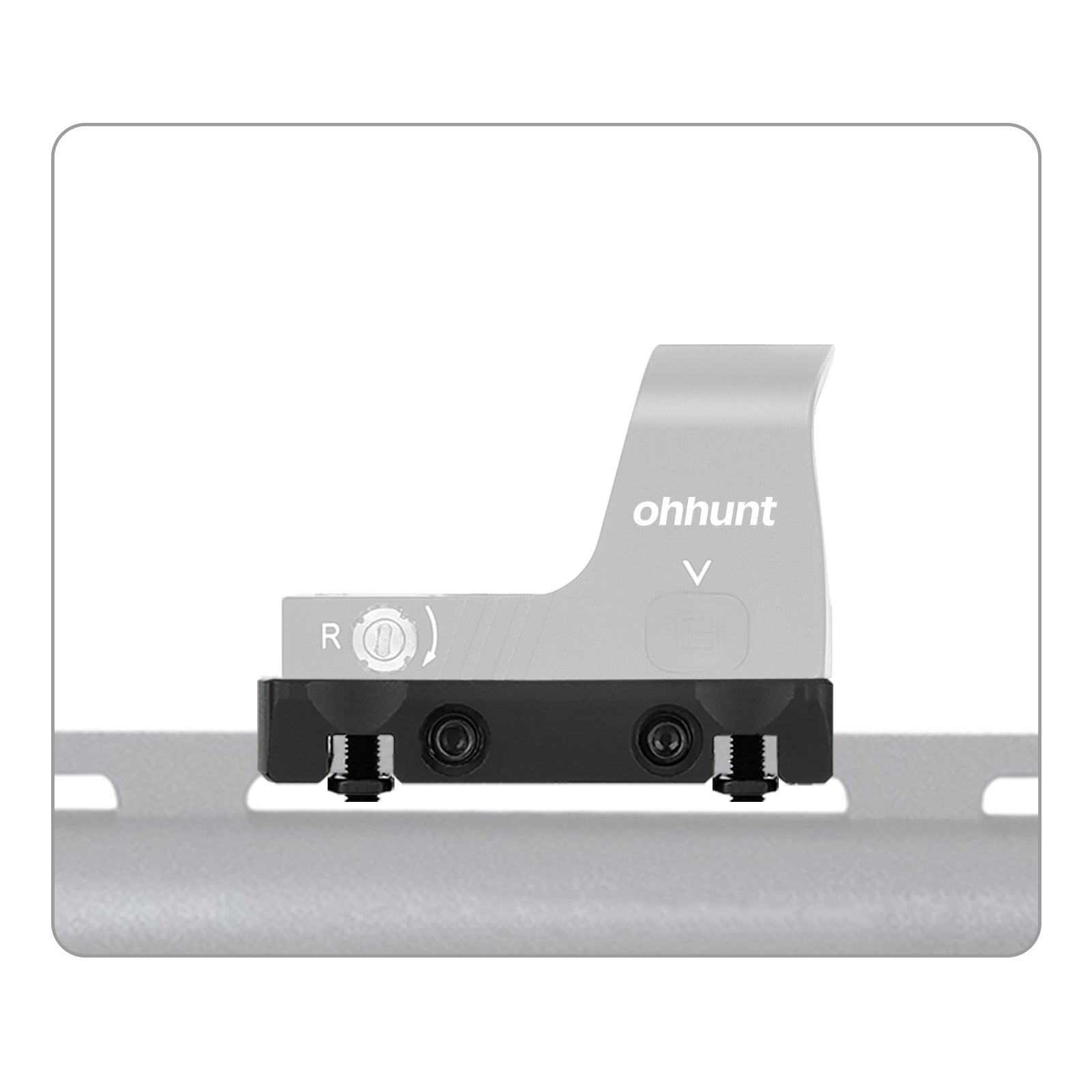 WINFREE Universal Shotgun Ventilated Rib Mount Adapter Plate for RMR Footprint Red Dot Sight - Image 6