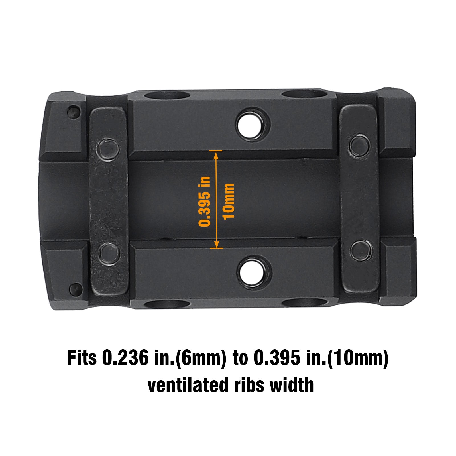 WINFREE Universal Shotgun Ventilated Rib Mount Adapter Plate for RMR Footprint Red Dot Sight - Image 2