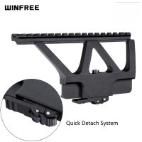 WINFREE AK Side Rail Scope Mount with Quick Detach System Picatinny Rail for AK47 AK74
