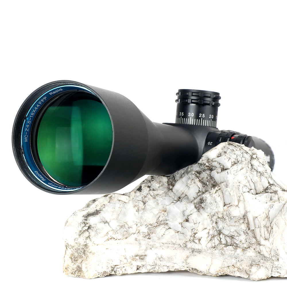 WINFREE® 4.5-18X44 SFIR Tactical FFP Rifle Scopes Side Parallax R/G Glass Etched Reticle Lock Reset - Image 9