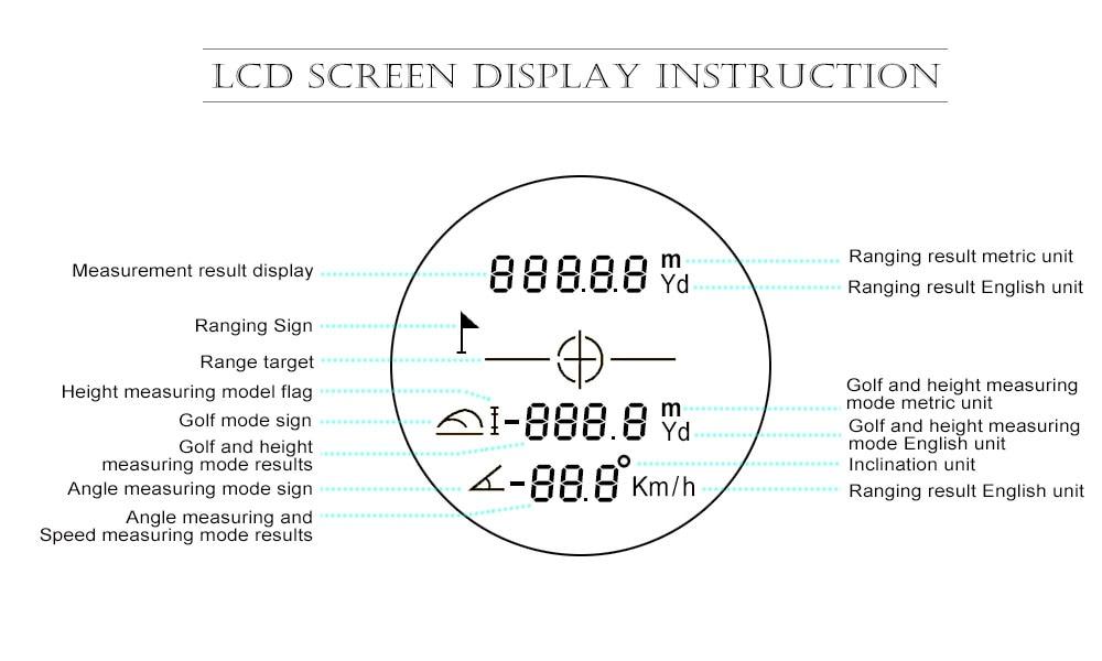 WINFREE Multifunction Rangefinders 8X 600M 800M 1500M Golf Monocular Range Finder Distance Meter Outdoor Measuring - Image 21