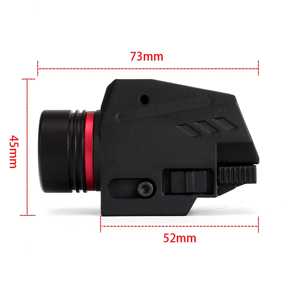 WINFREE Tactical 150 Lumen Red LED Flashlight Integrated Combo For AR AK Picatinny Rail system - Image 4