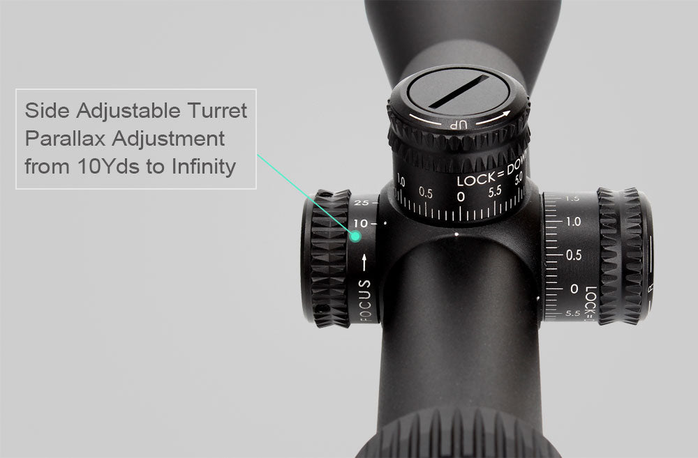 WINFREE Guardian 4-16X44 SF Hunting Rifle Scope 1/2 Half Mil Dot Reticle Side Parallax Turrets Lock Reset - Image 8