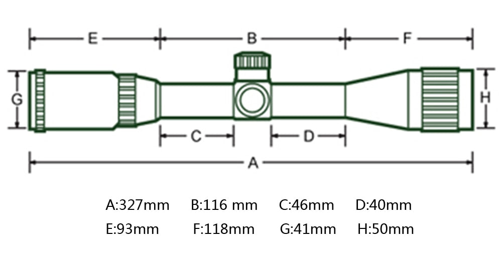 WINFREE 3-9x40 AO Hunting Rifle Scope Mil Dot Reticle - Image 16