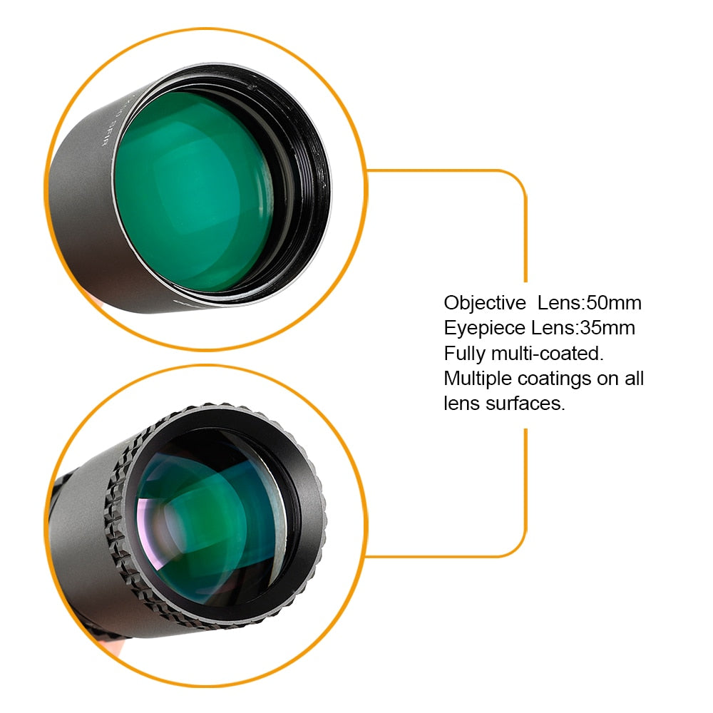 WINFREE® LR 4.5-27x50 SFIR Long Range Rifle Scope Mil Dot Glass Etched Reticle Red Illumination Side Parallax Turrets Lock Reset - Image 9