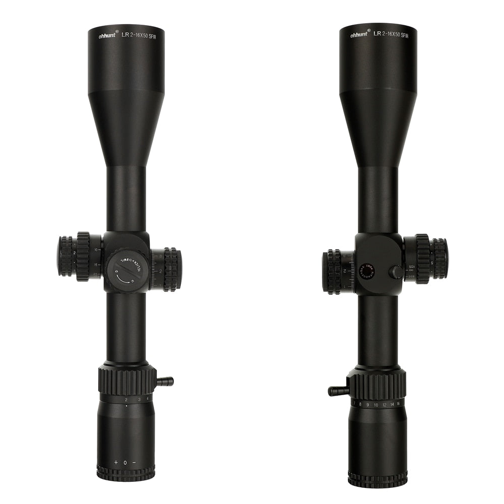 WINFREE® LR 2-16x50 SFIR Tactical Rifle Scope Glass Etched Reticle Side Parallax Turrets Lock Reset Large Hand Wheel - Image 13