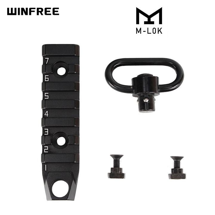 WINFREE ® M-LOK Handguard Link Picatinny Rail with Quick Detachable Sling Swivel - Image 7