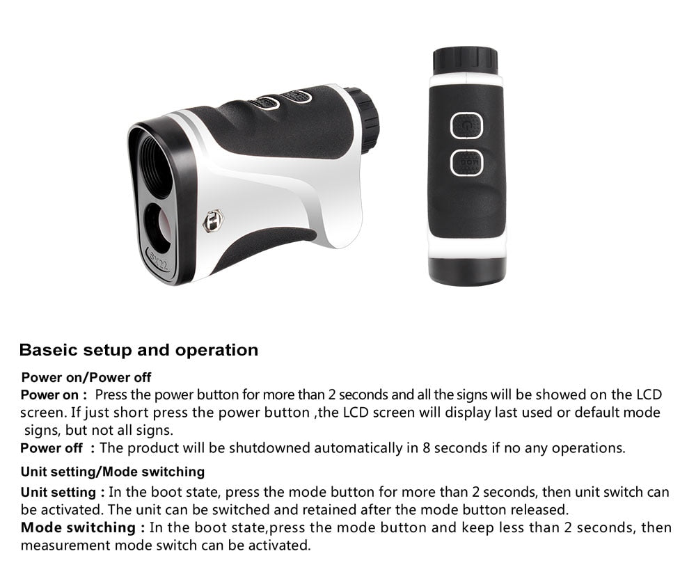 WINFREE 6X Rangefinders 600M Monocular Multifunction LRF Range Finder Distance Meter Echo Sounder - Image 18