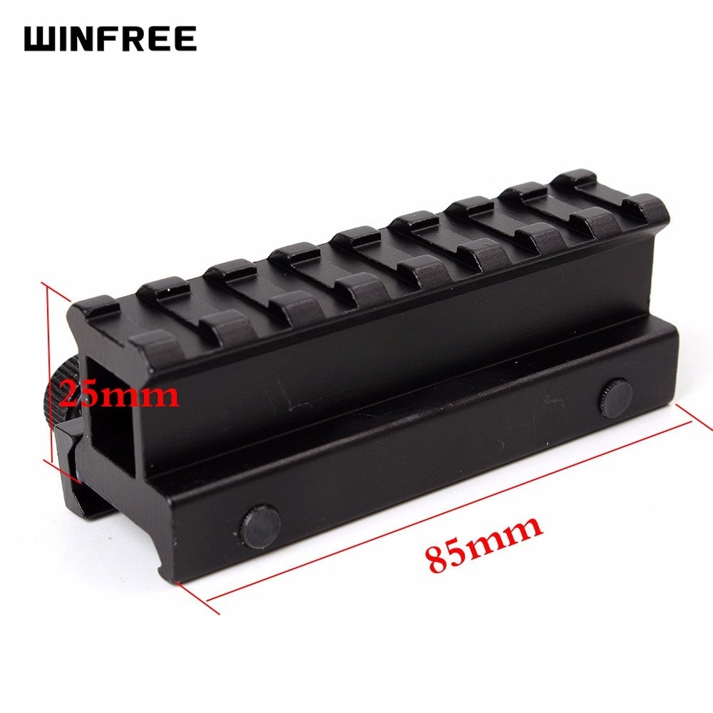 WINFREE 1" See Through Picatinny Riser Mount High Profile fit AR-15 Rifles - Image 4