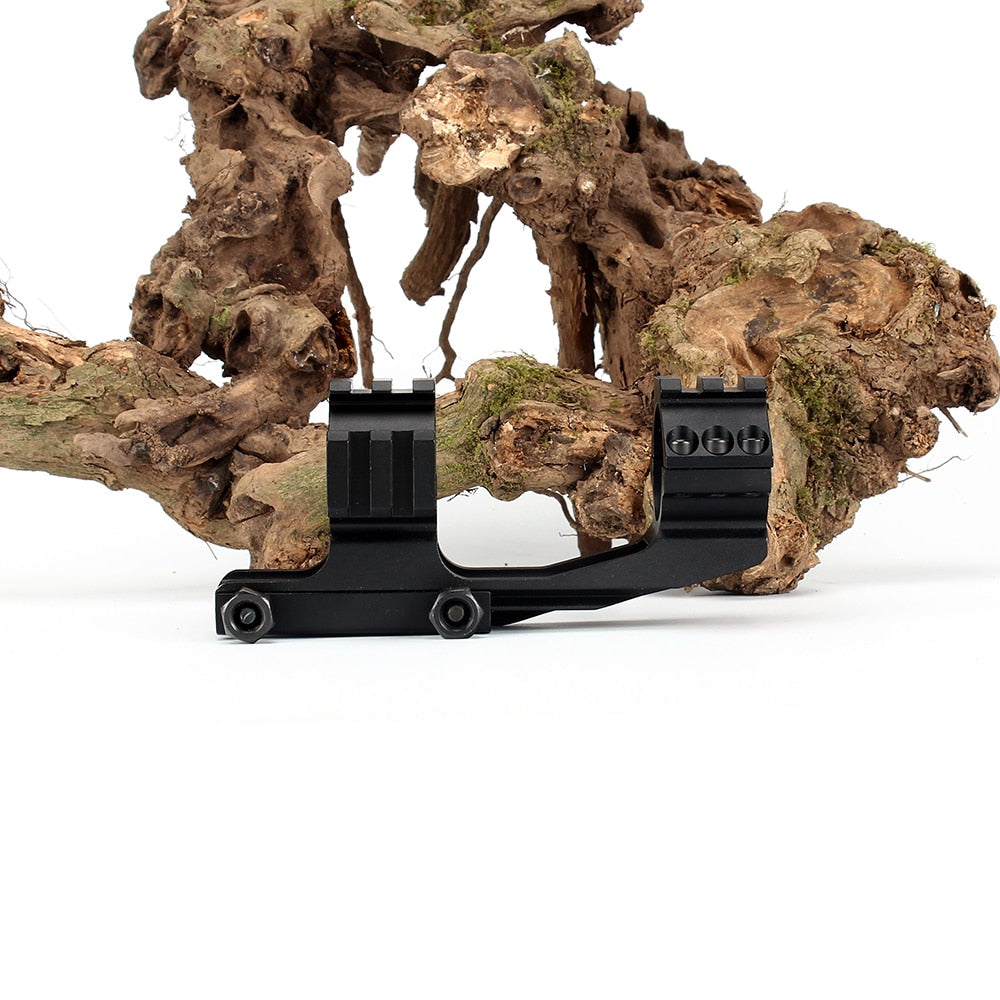 WINFREE Dual Use 30mm Cantilever Rifle Scope Mount with Top Picatinny Rail - Image 4