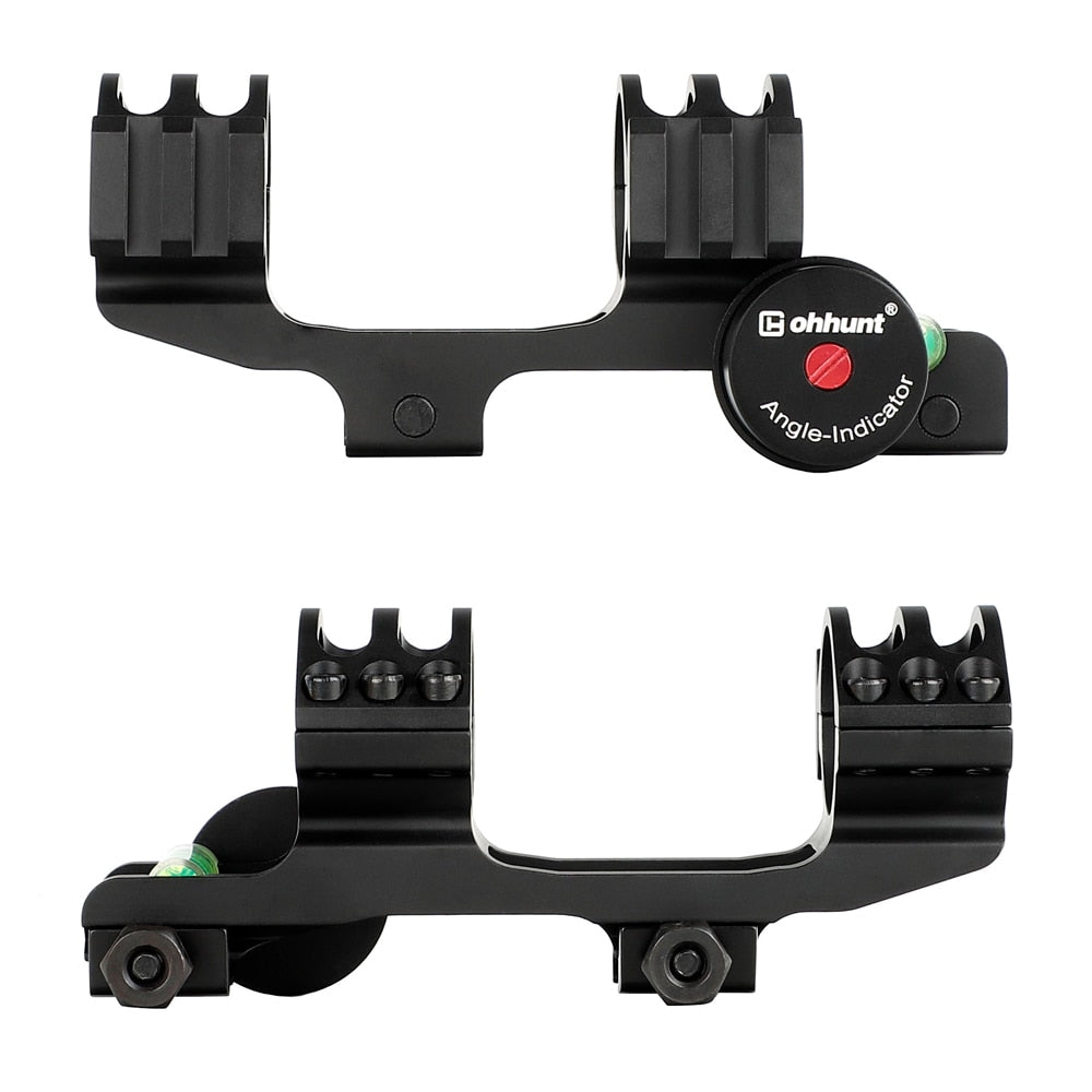 WINFREE 20 MOA Picatinny Scope Mount Extended Rings with Angle Cosine Indicator Kit Bubb Level for 1 inch/30mm Tube - Image 3