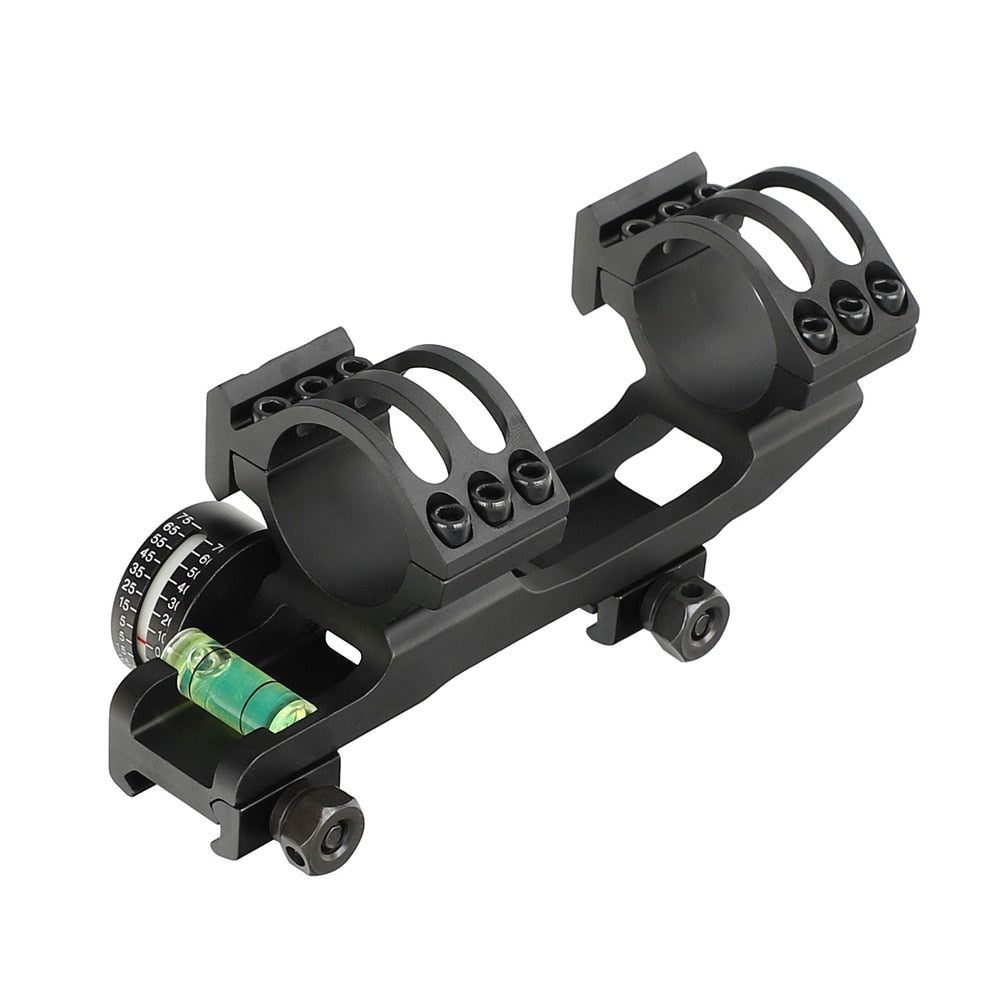 WINFREE 20 MOA Picatinny Scope Mount Extended Rings with Angle Cosine Indicator Kit Bubb Level for 1 inch/30mm Tube - Image 5