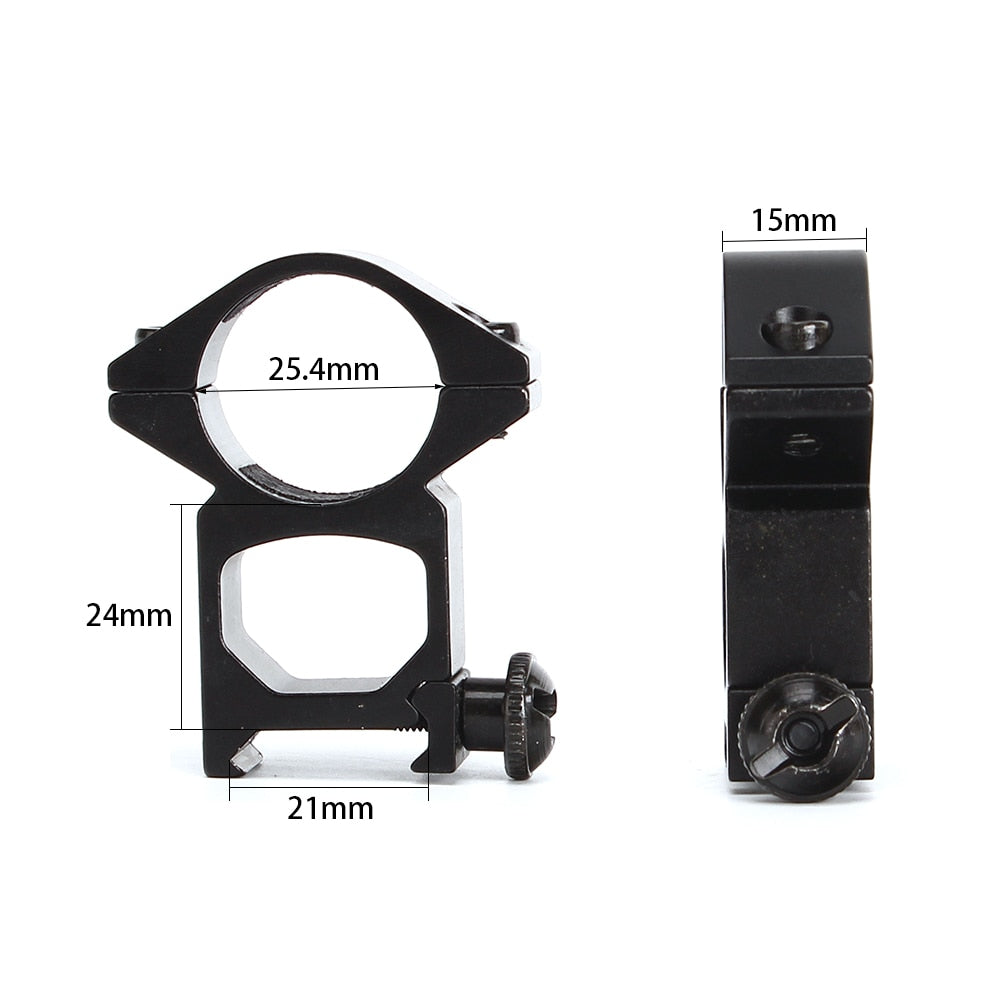 WINFREE 1 inch Picatinny Rifle Scope Rings High Profile 2PCs - Image 3