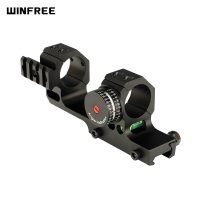 WINFREE 1 inch 30mm Offset Bi-direction Picatinny Mount with Side Rail Angle Cosine Indicator Kit and Bubb Level
