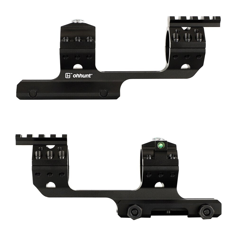 WINFREE Rock-Solid Bi-direction 25.4mm 30mm Offset Rifle Scopes Mount Top with Bubble Level Compass Picatinny Rail - Image 5