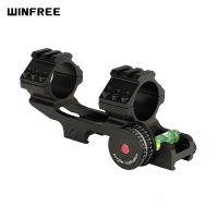 WINFREE 1 inch 30mm Picatinny Mount with Angle Cosine Indicator Kit Bubb Level and Top Rail