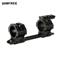 WINFREE 30mm Scope Rings Mount for 11mm 3/8" Dovetail Rail Mount with Top Picatinny Rail & Bubble Level