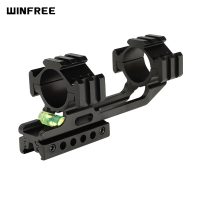 WINFREE 30mm/1 inch Diameter 11mm 3/8" Dovetail Scope Mount with Picatinny Rail Bubble Level