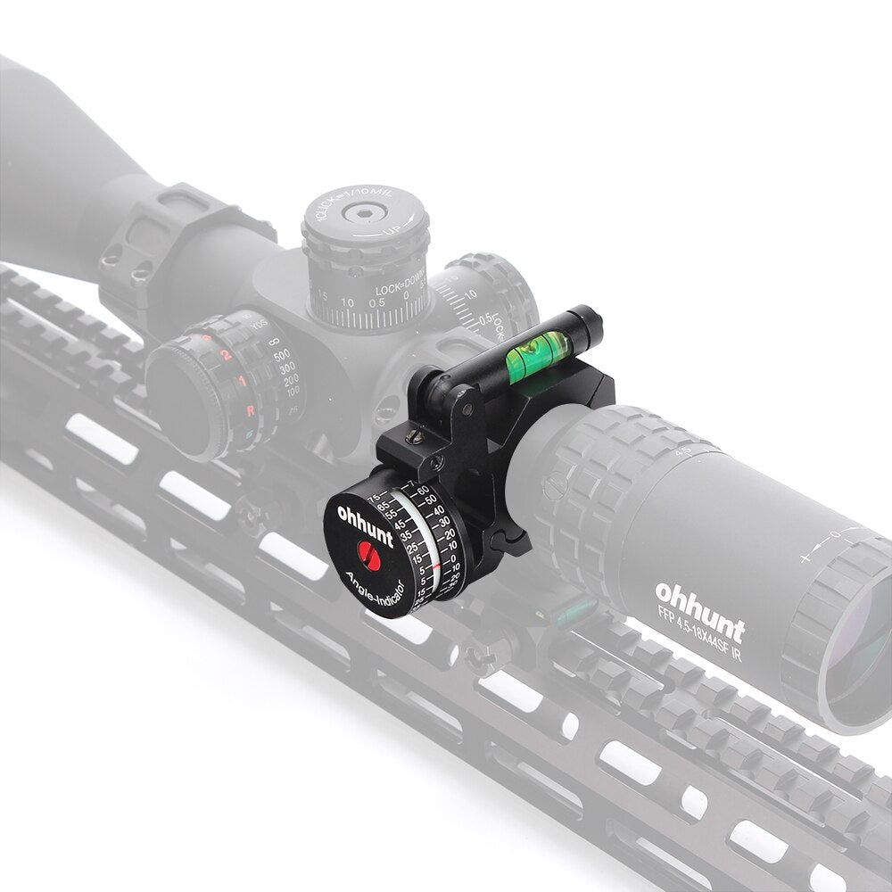 WINFREE High Accuracy Angle Cosine Indicator Kit with Bubble Level Fit 1 inch/30mm Tube Rifle Scope Mounts - Image 6