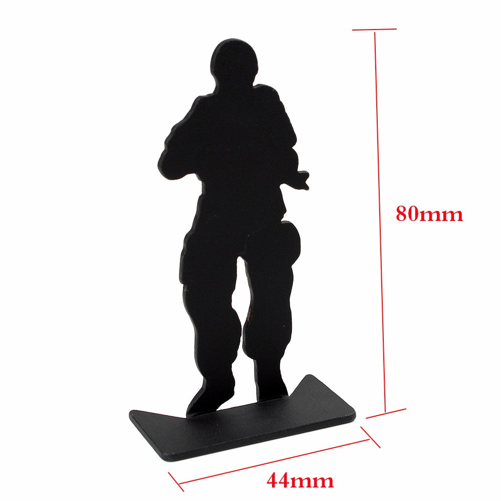 WINFREE Metal Target Modle 80x44mm Black For Hunting Shooting Exercise - Image 2