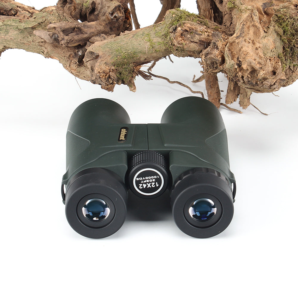 WINFREE 12X42 Binoculars Waterproof Fogproof Telescope Powerful Bright Optics Scope Camping Hiking Binocular Dark Green - Image 12