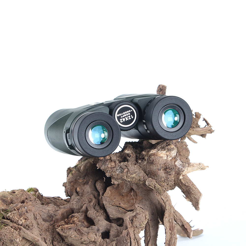 WINFREE 12X42 Binoculars Waterproof Fogproof Telescope Powerful Bright Optics Scope Camping Hiking Binocular Dark Green - Image 13