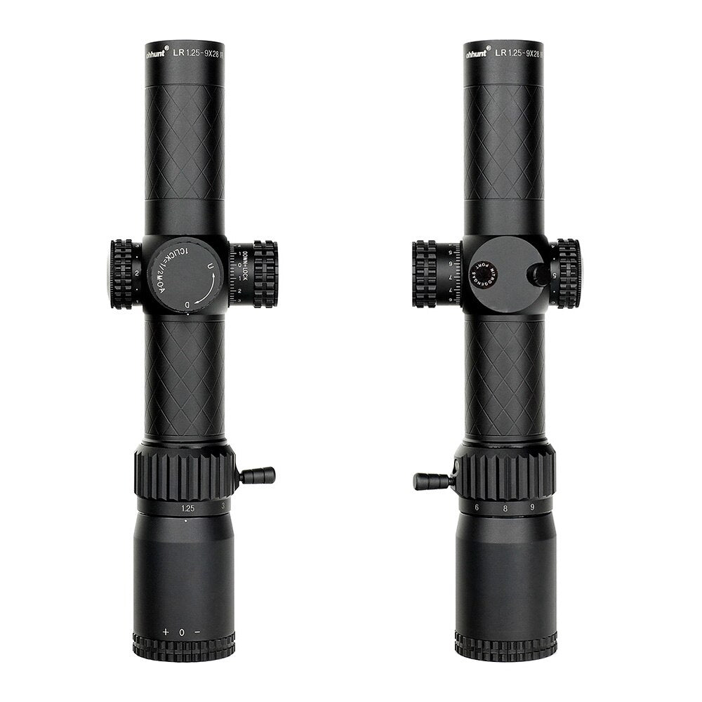 WINFREE LR 1.25-9X28 Compact Rifle Scopes 35mm Tube Glass Etched Reticle Red Illuminated Turrets Lock Reset - Image 14
