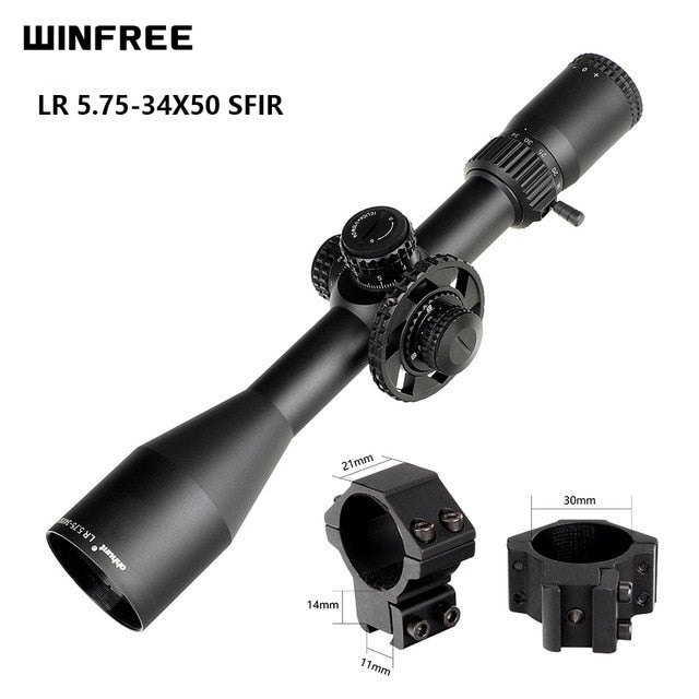 WINFREE® LR 5.75-34x50 SFIR Long Range Tactical Rifle Scope - Image 19
