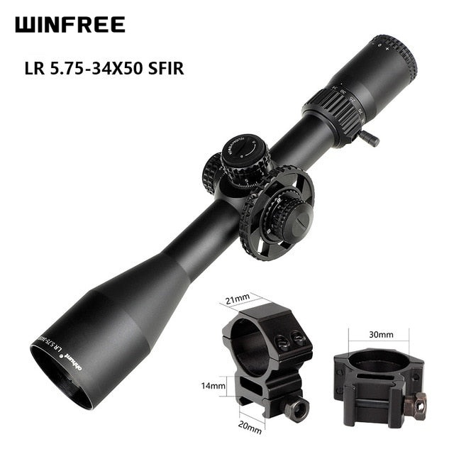 WINFREE® LR 5.75-34x50 SFIR Long Range Tactical Rifle Scope - Image 21