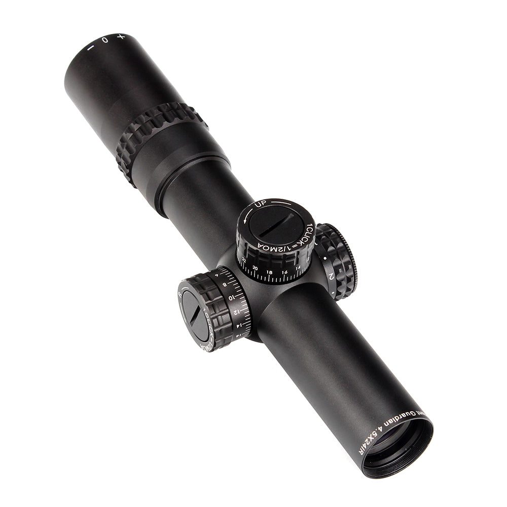 WINFREE Tactical Guardian 4.5x24 Hunting Rifle Scope 1/2 Half Mil Dot Reticle 30mm Tube Optics Sight Turrets Reset Rifle Scope - Image 11